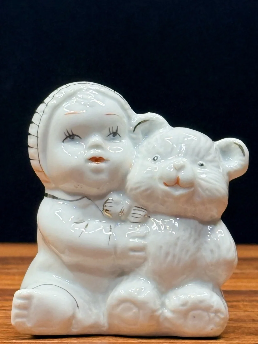 Baby & Bear Figurine